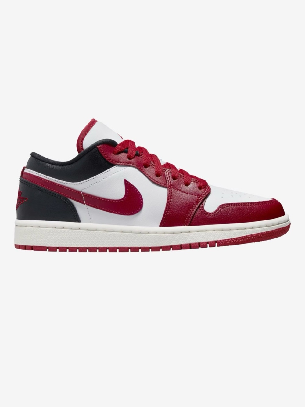 Jordan AJ 1 Low white/black/red